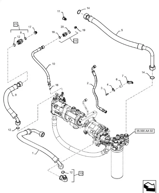 48174765 - Шланг в сборе